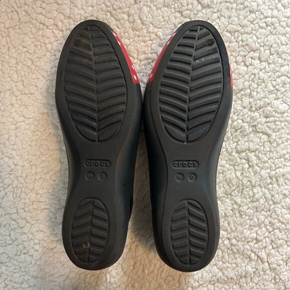 Crocs Sienna Ballet Flat x Disney Minnie Mouse Polka Dot Women's Size 9 - Picture 3 of 9